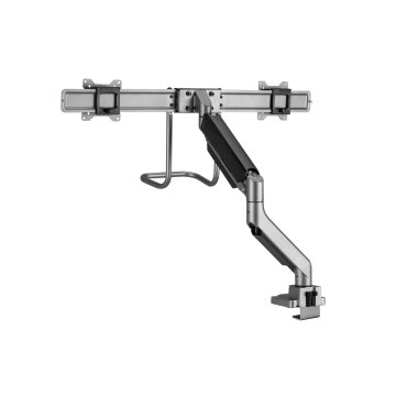 Soporte De Mesa Equip 650161 Para 2 Pantallas De 17"-32" Max. 9kg Por Pantalla Max.vesa 100x100 Resorte De Gas Mango De Agarre 2
