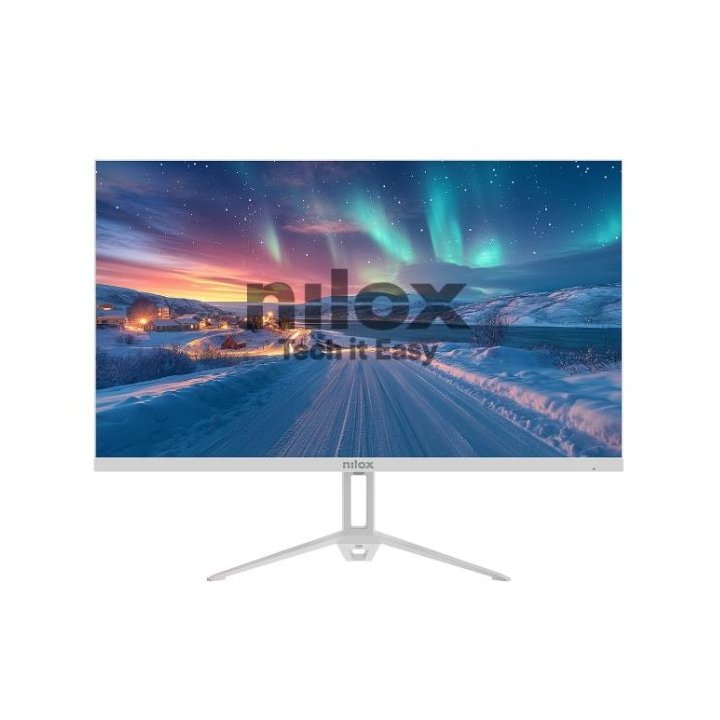 Monitor 27" Hdmi Vga Nilox Nxm24fhd100w Led Fhd 1920x1080 75hz 4ms 250cd m² Vesa 75x75mm Blanco