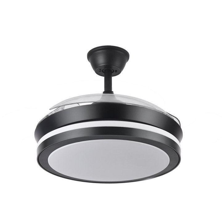 Ventilador Dc Esparta 72w 6120lm Negro 3 Aspas...