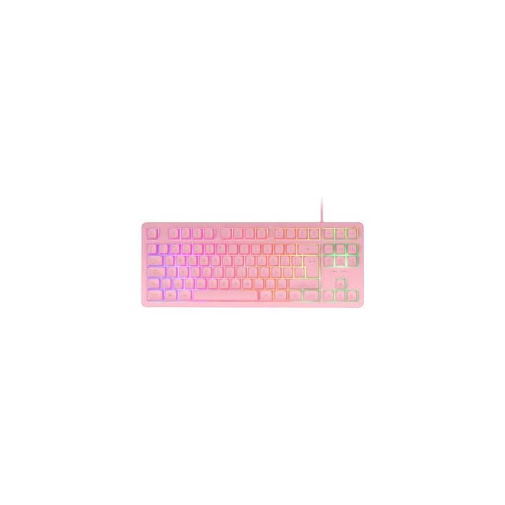 Teclado H-mech Gaming Mars Gaming Mk023 Color Rosa Tamaño Compacto Tkl Iluminacion Rgb