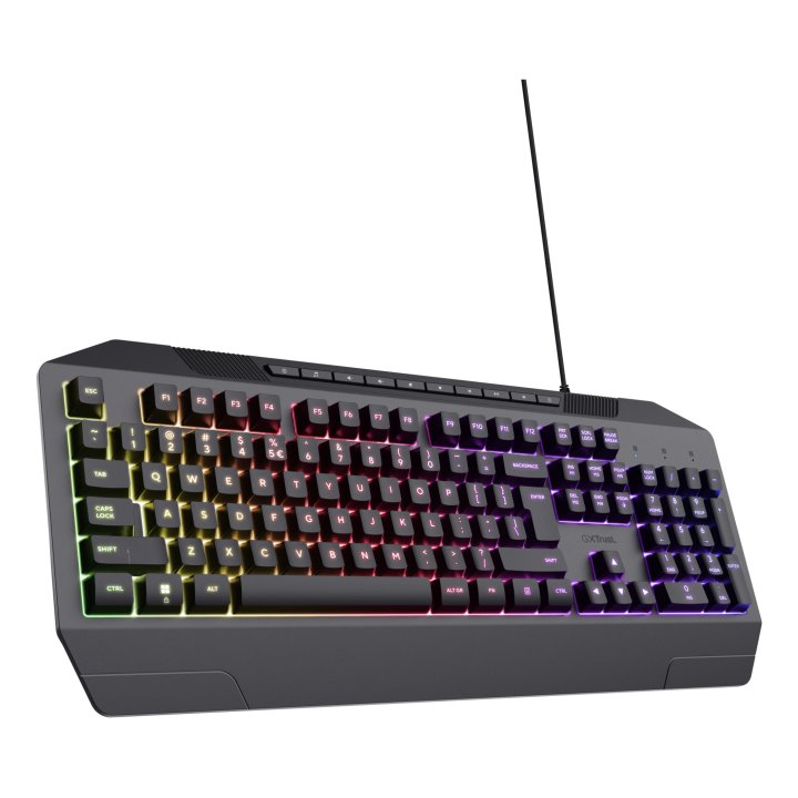 Teclado Trust Gaming Gxt 836 Evocx Iluminacion Led Anti-ghosting 12 Teclas Multi Usb 24998