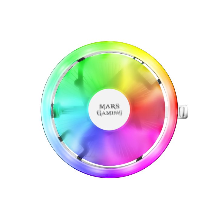 Ventilador Con Disipador Para Cpu Mars Gaming Mcpu120 Rgb Perfil Bajo Disipador De Aluminio Y Ventilador 120mm Tdp Hasta 120w