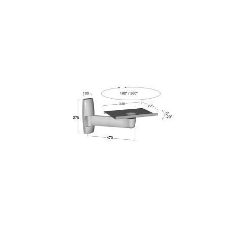 Soporte De Pared Fijo Omb Monomagix 30 Para Tv...