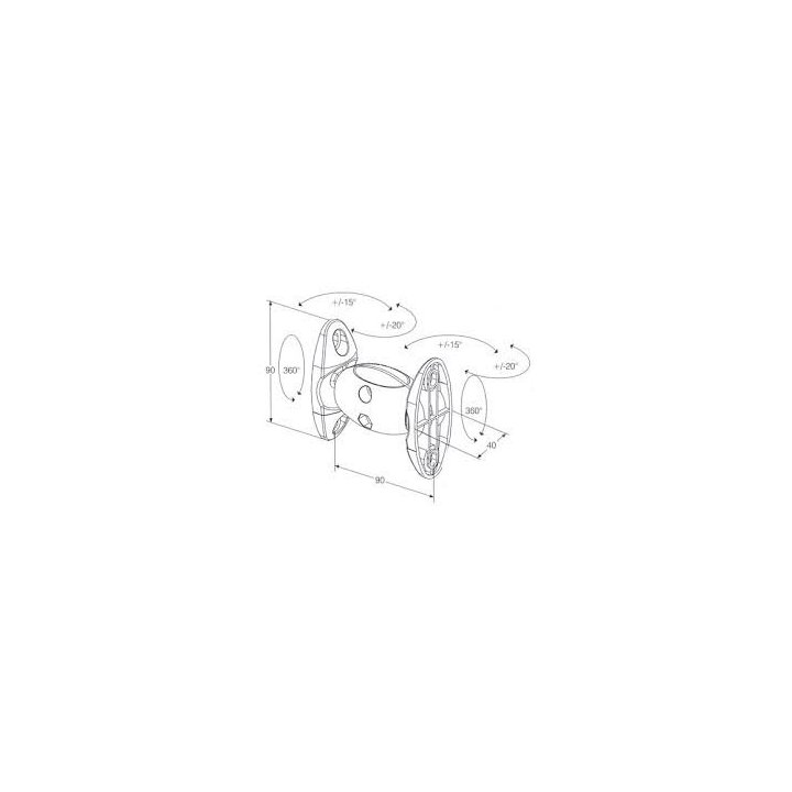 Soporte De Pared Orientable Omb New Flex Para...