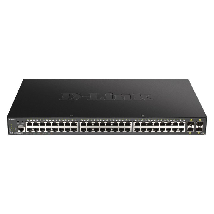 Switch Semigestionable D-link Dgs-1250-52xmp e 48p Giga Poe (370w) + 4p 10g Sfp+ Capacidad De Switching 176gbps