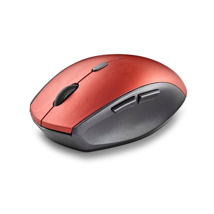 Ratón Inalámbrico Ergonomico Ngs Bee Red Con Teclas Silenciosas