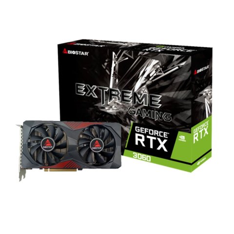 Vga Biostar Geforce Rtx3060 12gb Gddr6 3dp 1.4a Hdmi 192bits Cuda 2584