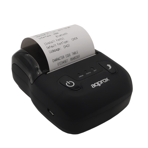 Tpv Impresora Approx Apppos58au Portatil+ Con Bateria Termica 56mm Conexion Usb Corte Manual Y Autom
