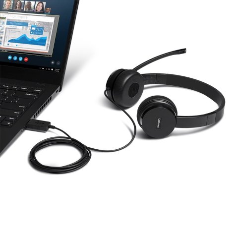 Headset Usb Lenovo 100 Usb Stereo 