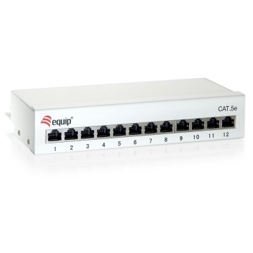 Patch Panel De Sobremesa Cat 6 Apantallado 12 Puertos Color Blanco