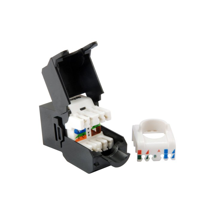 Kit 8 Uds Conector Hembra Rj45 Utp Cat6a Panel Keystone Tool Free Ref- 769226