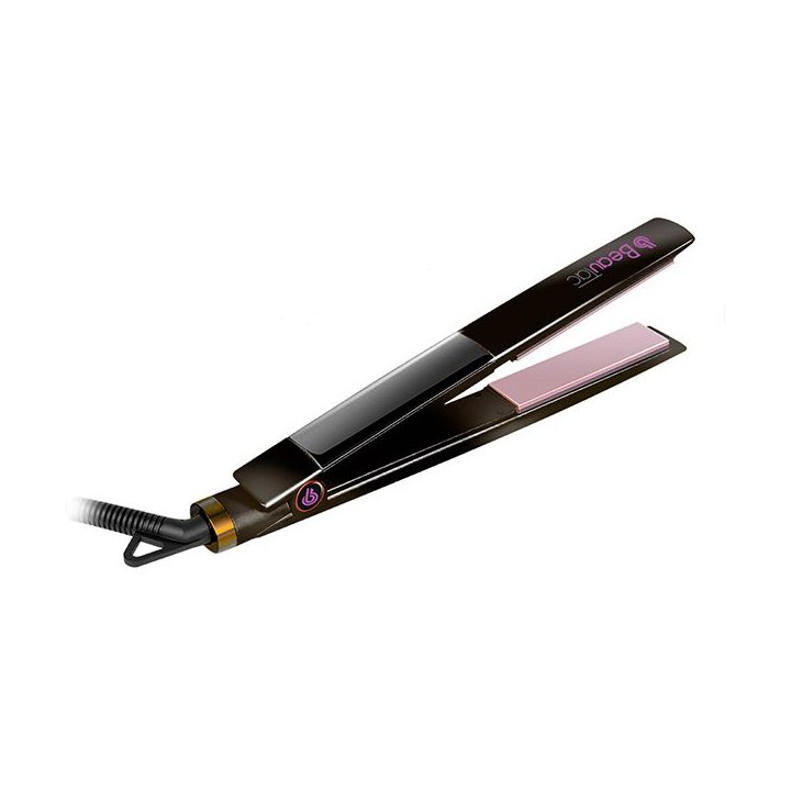 Plancha De Pelo Beautac Btn500 Black Pantalla Tactil Placa Ceramica/turmalina Tecnologia De Iones Alisa Y Ondula 130º-230º Co