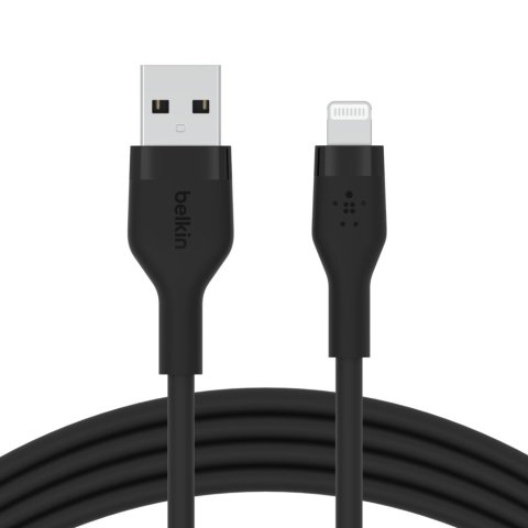 Cable Belkin Caa008bt2mbk Usb-a A Lightning Silicona Clip 1m Negro