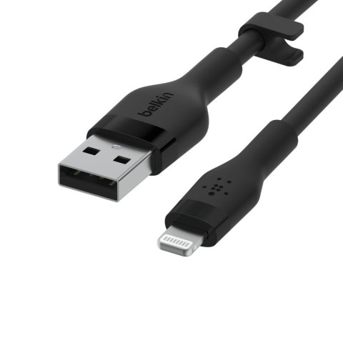 Cable Belkin Caa008bt2mbk Usb-a A Lightning Silicona Clip 1m Negro
