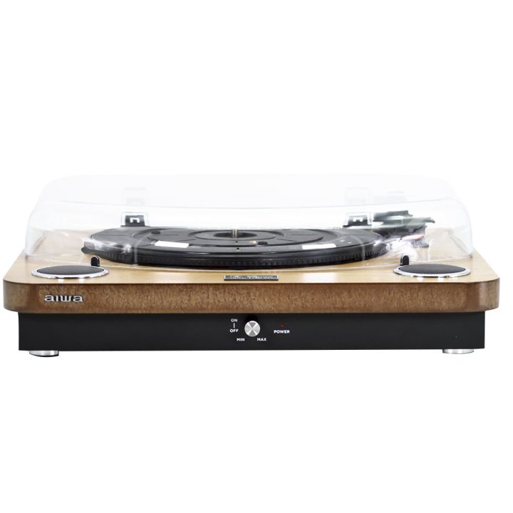 Tocadiscos Bluetooth Aiwa Gbtur-120v3 Madera Bt5.0+ Edr Plato 27.5cm Tres Velocidades 33, 45, 78 Rpmlector Grabador Usb sd Ra