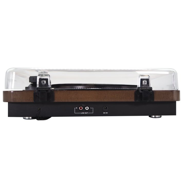 Tocadiscos Bluetooth Aiwa Gbtur-120v3 Madera Bt5.0+ Edr Plato 27.5cm Tres Velocidades 33, 45, 78 Rpmlector Grabador Usb sd Ra
