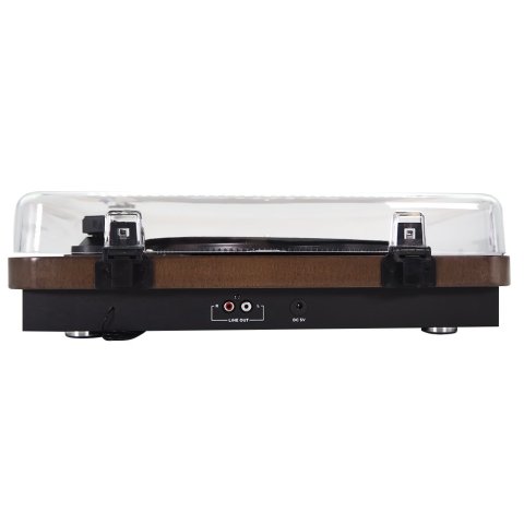 Tocadiscos Bluetooth Aiwa Gbtur-120v3 Madera Bt5.0+ Edr Plato 27.5cm Tres Velocidades 33, 45, 78 Rpmlector Grabador Usb sd Ra