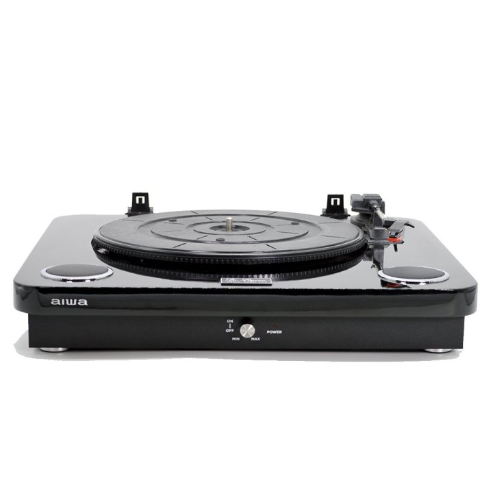 Tocadiscos Bluetooth Aiwa Gbtur-120v3 Black Bt5.0 + Edr Plato 27.5cm Tres Velocidades 33, 45, 78 Rpmlector Grabador Usb sd Ra