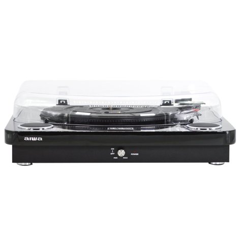 Tocadiscos Bluetooth Aiwa Gbtur-120v3 Black Bt5.0 + Edr Plato 27.5cm Tres Velocidades 33, 45, 78 Rpmlector Grabador Usb sd Ra