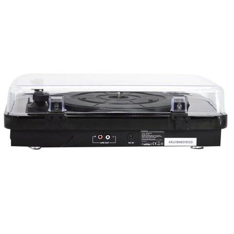 Tocadiscos Bluetooth Aiwa Gbtur-120v3 Black Bt5.0 + Edr Plato 27.5cm Tres Velocidades 33, 45, 78 Rpmlector Grabador Usb sd Ra