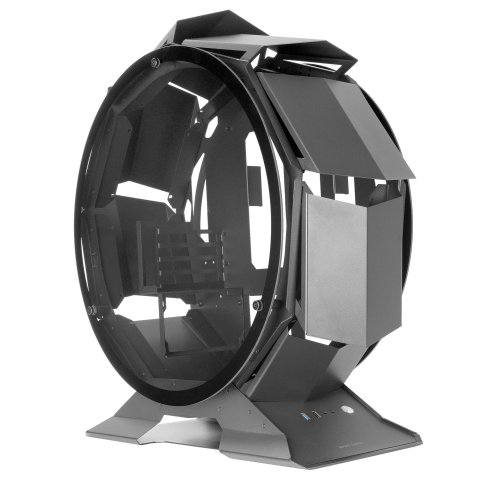 Caja Microatx Gaming Mars Gaming Mcorb Black "caja Deteriorada""cash30" Diseño Esferico Extremo Premium Doble Ventana De Cris