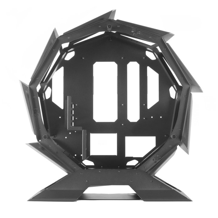 Caja Microatx Gaming Mars Gaming Mcorb Black "caja Deteriorada""cash30" Diseño Esferico Extremo Premium Doble Ventana De Cris