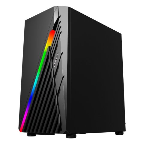 Caja Micro Atx Unyka Mini Glayze Led Frontal Argb Cristal Lateral Templado Usb's 3,0 Vent Trasero Argb 120mm  1-3,5" 1-2,5"