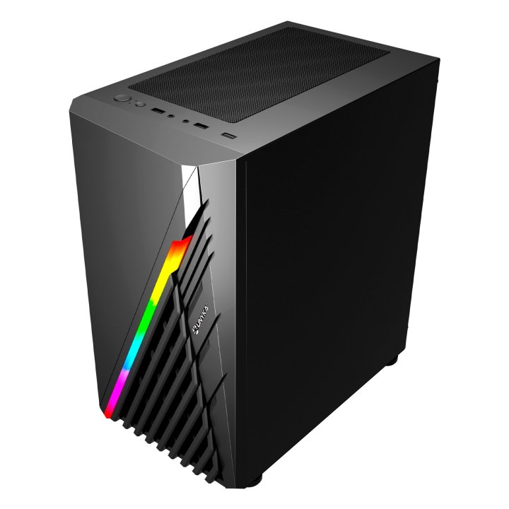 Caja Micro Atx Unyka Mini Glayze Led Frontal Argb Cristal Lateral Templado Usb's 3,0 Vent Trasero Argb 120mm  1-3,5" 1-2,5"