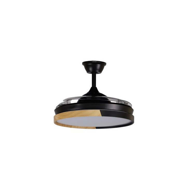 Ventilador Emperador 72w Negro/haya 3 Aspas...