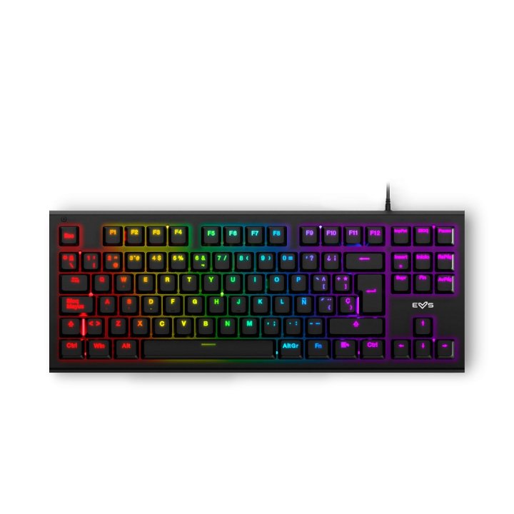 Teclado Tkl Gaming Energy Sistem Esg K6 Mechanik Switches Azules Mecanicos Anti Ghosting Retroiluminacion Rgb