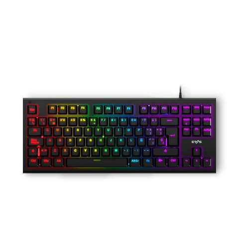 Teclado Tkl Gaming Energy Sistem Esg K6 Mechanik Switches Azules Mecanicos Anti Ghosting Retroiluminacion Rgb
