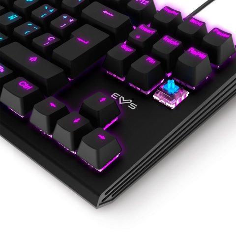 Teclado Tkl Gaming Energy Sistem Esg K6 Mechanik Switches Azules Mecanicos Anti Ghosting Retroiluminacion Rgb