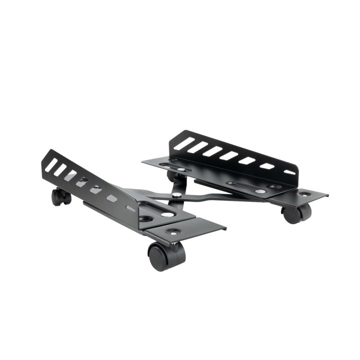 Soporte De Cpu De Suelo Con Ruedas Metalico Tooq Umcs0024-b Max 25k Ajustable 160-300mm Negro