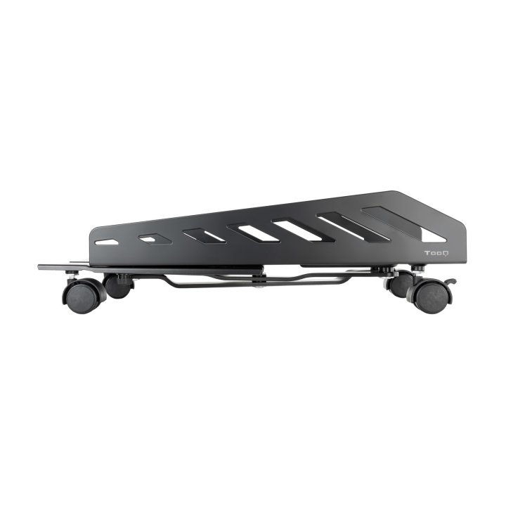 Soporte De Cpu De Suelo Con Ruedas Metalico Tooq Umcs0024-b Max 25k Ajustable 160-300mm Negro