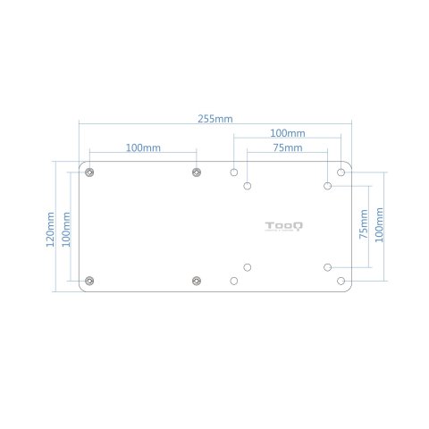 Soporte Para Mini Pc Tooq Tcch0007-b Vesa 75x75 Carga Maxima 3kg
