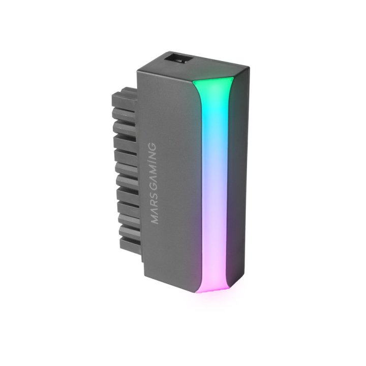 Adaptador Atx Mars Gaming Mcal24 24 Pines A 90º Iluminacion Argb Compaatibilidad Universal