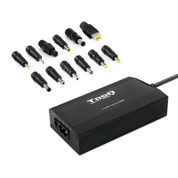 Cargador Universal De Portatil Tooq Tqlc-100bs01m 100w 12 Conectores Puerto Usb