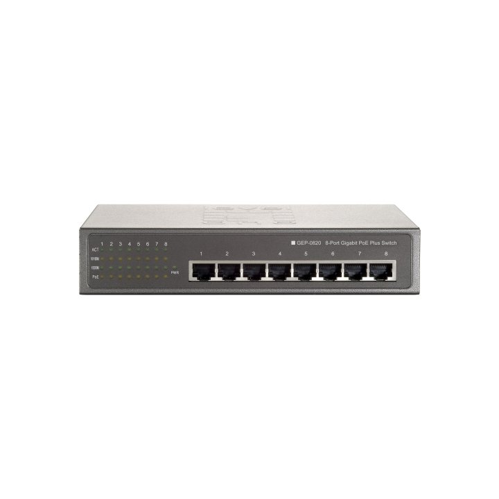 Switch Level One Gep-0820w90 No Gestion 8p Poe 10 100 1000 Poe 90w