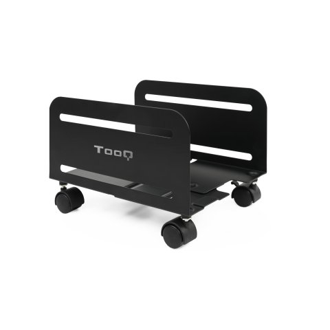 Soporte De Cpu De Suelo Con Ruedas Tooq Umcs0004-b Max. 10kg Ajustable 119-209mm Negro