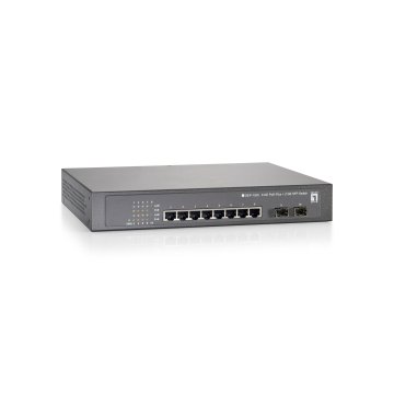 Switch Level One Gep-1020 10p 10 100 1000 8 P Poe Plus 150w + 2 Sfp