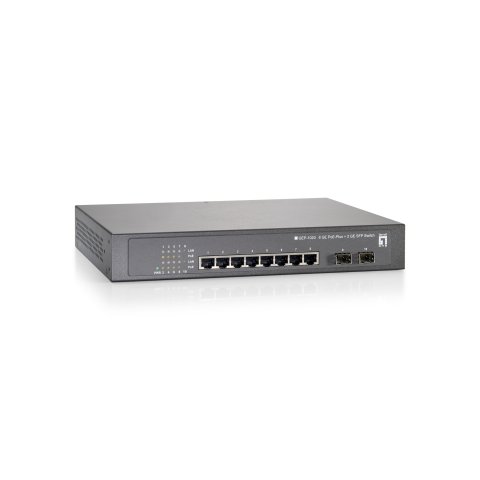 Switch Level One Gep-1020 10p 10 100 1000 8 P Poe Plus 150w + 2 Sfp