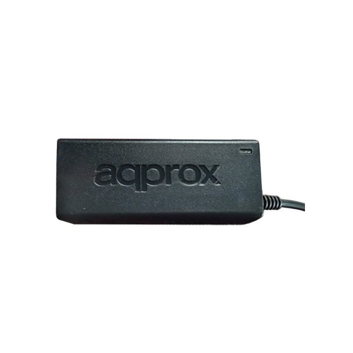 Cargador Universal De Portatil Approx 45w Automatico Con 8 Tips Color Negro Y Rojo