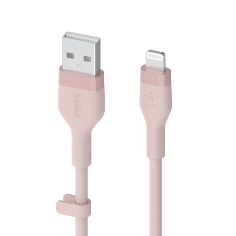 Cable Belkin Caa008bt2mpk Usb-a A Lightning Silicona Clip 1m Rosa