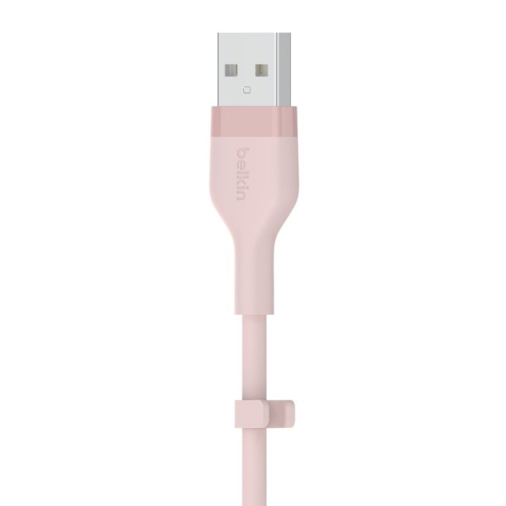 Cable Belkin Caa008bt2mpk Usb-a A Lightning Silicona Clip 1m Rosa