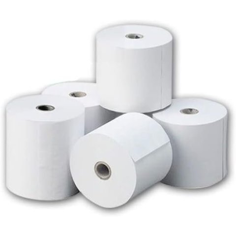 Pack De 10 Rollos De Papel Termico De 80x80mm Libre De Bisfenol A
