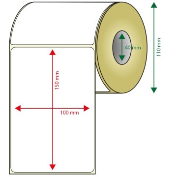 Pack De 6 Rollos De Etiquetas Adhesivas Termicas Blancas...