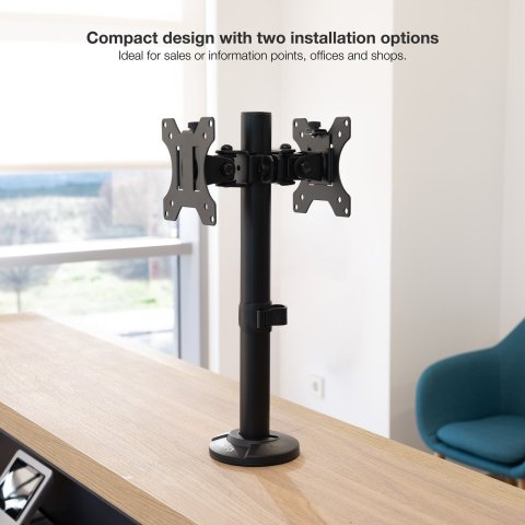 Soporte De Mesa Tooq Db1132tn-b Para 2...