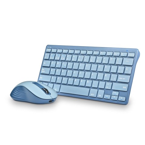 Pack Teclado Y Raton Inalámbrico Ngs Silencioso Recargable Con 12 Teclas Multimedia