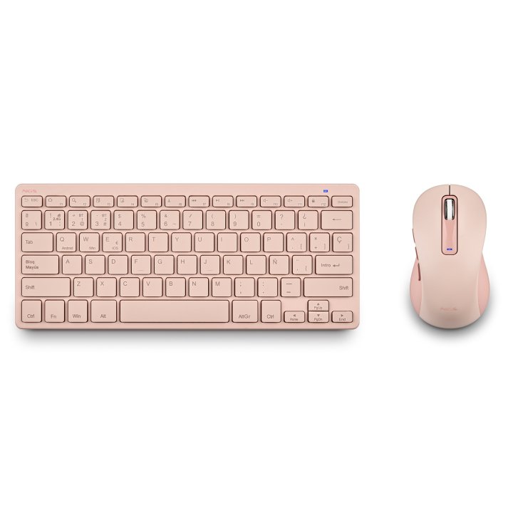 Pack Teclado Y Raton Recargable Ngs Con 12 Teclas Multimedia