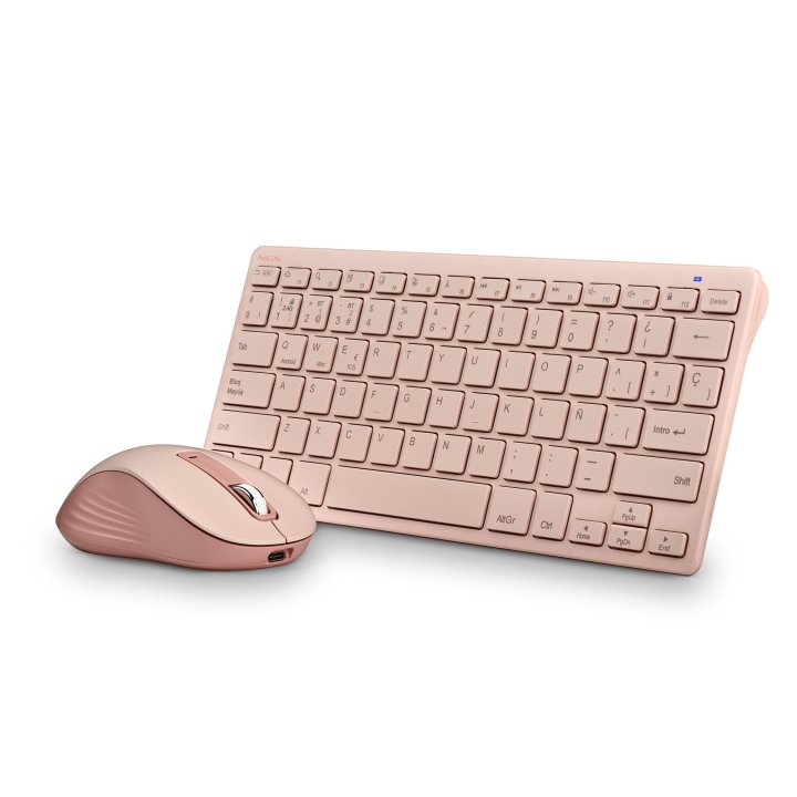 Pack Teclado Y Raton Recargable Ngs Con 12 Teclas Multimedia
